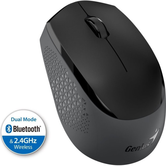 Genius NX-8000S BT/ Dual Bluetooth + 2,4GHz/ 1200 dpi/ wireless/ silent/ Black - (31030034401)
