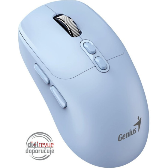 Genius NX-8080S Bt Tiffany Blue/ Dual Bluetooth + 2,4GHz/ 1600 dpi/ wireless/ Copilot/ 7buttons/ Silent - (31030042402)