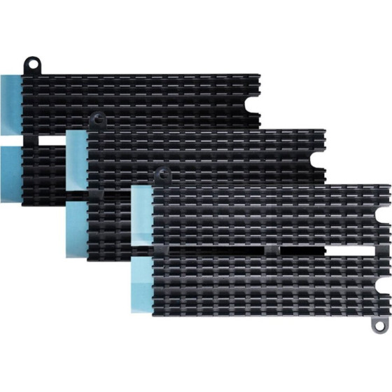 Asustor Heatsink For FS67 / AS-T10G3 ( 3-Pack For M.2 Ssds In One box. Covers Two M.2 SSDs) - (AS-HK1)