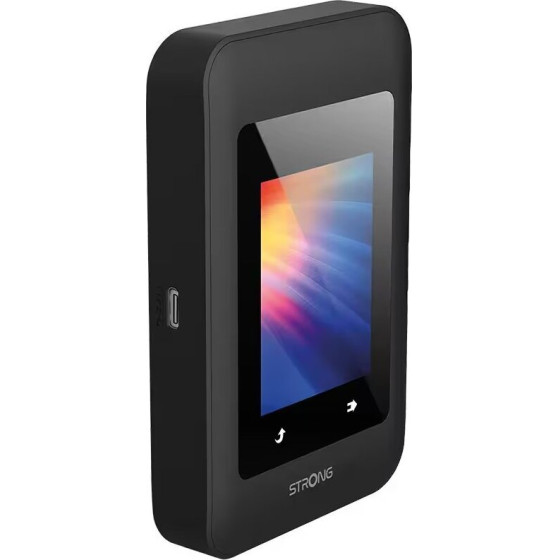 Strong 4G+ Mifi 900D/ Data 300Mbps/ Wi-Fi 1200Mbps/ Baterie 2500mAh/ WPA3/ Nano SIM/ USB-C/ s displejem/ Cerny - (4G+MIFI900D)