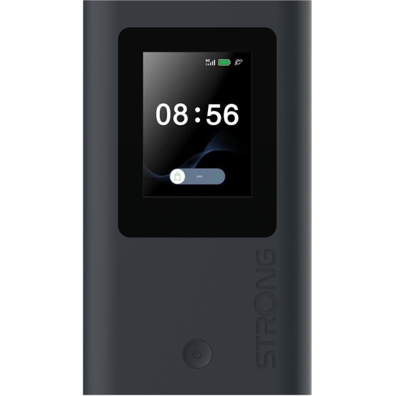 Strong 5G Mifi AX1800/ Wi-Fi Standard 802.11ax/ 574 Mbps@2.4 GHz/ 1201Mbps@5GHz/ 1x Nano Sim slot/ 1x USB-C/ Cerny - (5GMIFIAX1800)