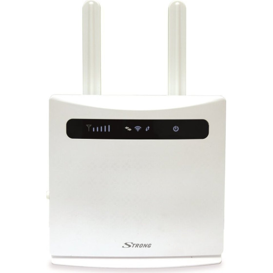 Strong 4G Lte Router 300/ Wi-Fi Standard 802.11b/g/n/ 300 Mbit/s/ 2,4GHz/ 4x Lan (1x WAN)/ USB/ Sim slot/ Bily - (4GROUTER300)