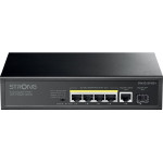 Strong Switch SW5011POE+/ 4x Port Gigabit POE+/ 1x Ggabit Uplink port/ 1x Gigabit Port SFP/ IEEE802.3af/at/ Kovove Sasi - (SW5011POE+)