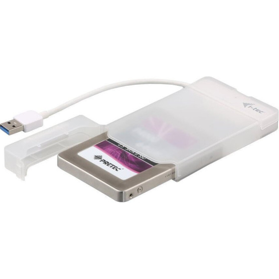 I-TEC external box pro HDD ADVANCE MySafe Easy/ 2,5'' SATA/ SSD/ USB 3.0/ bily - (MYSAFEU314)