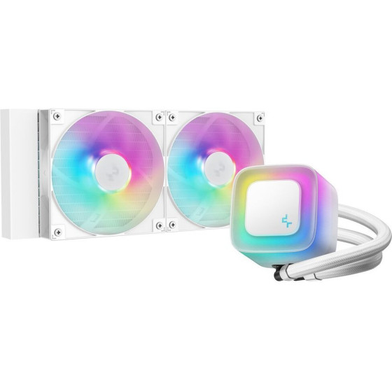 DEEPCOOL water cooler LE240 V2/ 2x120 PWM ARGB fan - (R-LE240-WHAMMN-G-2)