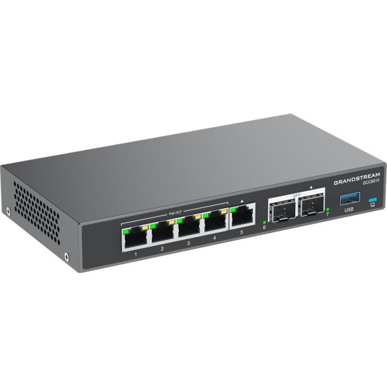 Grandstream all-in-one VPN router, NGFW, PoE switch a IP PBX - (GCC6010)