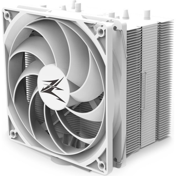 ZALMAN cooler CPU / 135mm ventilator / 4x heatpipe / PWM / vyska 155mm / pro AMD and Intel / bily - (CNPS10X Performa White)