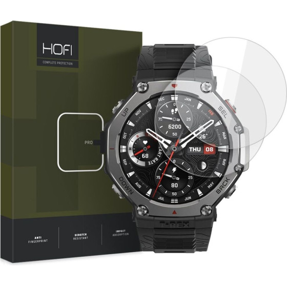 Hofi Tempered Glass Glass PRO+ 2-Pack Amazfit T-Rex 3 CLEAR
