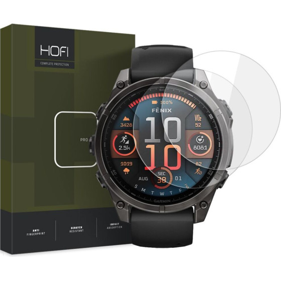Hofi Tempered Glass Glass PRO+ 2-Pack Garmin Fenix 8 / 8 Pro (47 MM) CLEAR