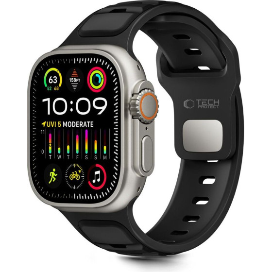 Tech-Protect Iconband Line Apple Watch 8 / 9 / 10 / 11 / Se / Ultra (44 / 45 / 46 / 49 MM) Black /BLACK