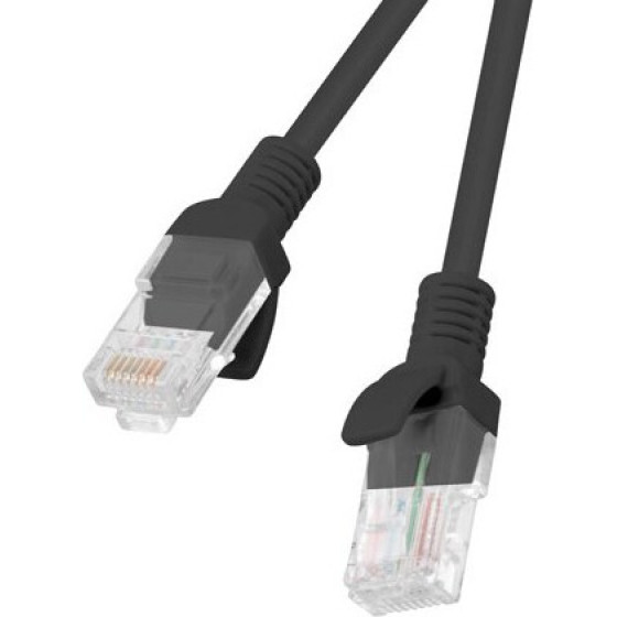 Lanberg Networking Cable Black 2 m Cat5e U/Utp (UTP) - (PCU5-20CC-0200-BK)