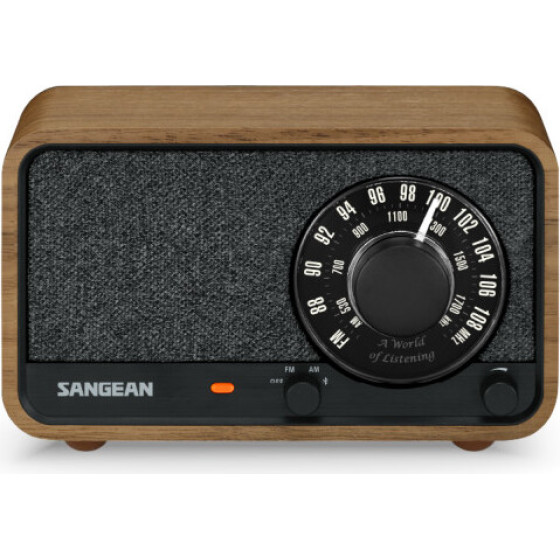 Sangean WR-8 Vintage Walnut AM/FM/Bluetooth Wooden Cabinet Radio - (A500545)