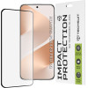 Techsuit - 111D Full Cover / Full Glue Glass / 3D Curved Screen - Huawei Pura 80 Pro - Black