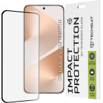Techsuit - 111D Full Cover / Full Glue Glass / 3D Curved Screen - Huawei Pura 80 Pro - Black