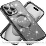 Techsuit - Luxury Glitter Magsafe - Samsung Galaxy A17 5G / A17 4G - Black