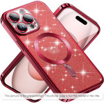Techsuit - Luxury Glitter Magsafe - Samsung Galaxy A17 5G / A17 4G - Red