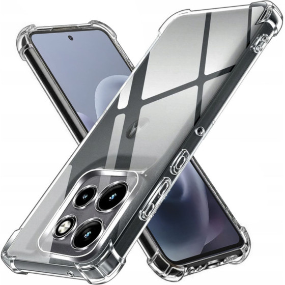 Techsuit - Shockproof Clear Silicone - Motorola Moto G86 Power - Clear