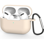 Techsuit - Silicone Case - For Airpods Pro 3, Smooth Ultrathin Material - Cream