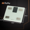 Ruhhy LCD bathroom scale - analytical white 20676 - (18493-0)