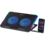 Alcatroz Notebook & Phone Cooling Stand 2 Fans Vendaval G2 Rgb Black Oem - (VENDAVAL-G2-RGB)