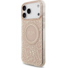 Guess Iml Flowers Electro Pearl Strap Magsafe Case For Iphone 17 Pro Max Pink - (GUHMP17XHCPOFPP)