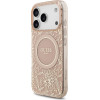 Guess Iml Flowers Electro Pearl Strap Magsafe Case For Iphone 17 Pro Pink - (GUHMP17LHCPOFPP)