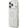 Guess Iml Glitter Pearl Strap Magsafe Case For Iphone 17 Pro Clear - (GUHMP17LHGCRELST)