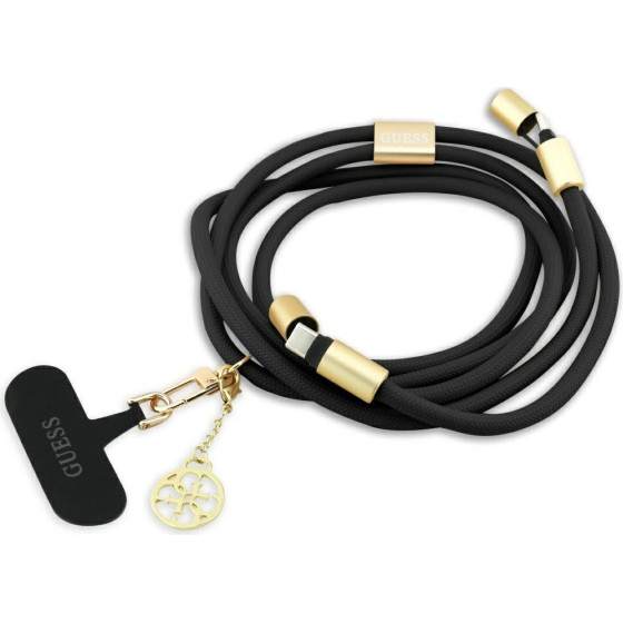 Guess Kabel Cbdy 4G Charm USB-C/USB-C 150cm Czarny - (GUCCUCNY4GDK)