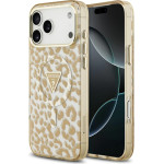 Guess Leopard Glitter Magsafe Case For Iphone 17 Pro Max Brown - (GUHMP17XHLEGTGLW)