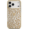 Guess Leopard Glitter Magsafe Case For Iphone 17 Pro Max Brown - (GUHMP17XHLEGTGLW)