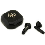Guess Sluchawki Tws 4G Metal Logo Czarny - (GUTWSJ7HE4GK)