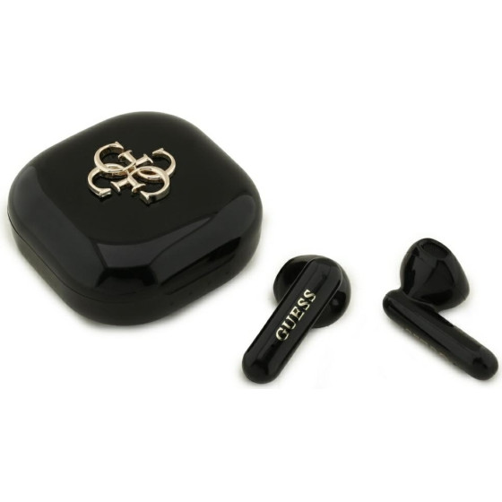 Guess Sluchawki Tws 4G Metal Logo Czarny - (GUTWSJ7HE4GK)