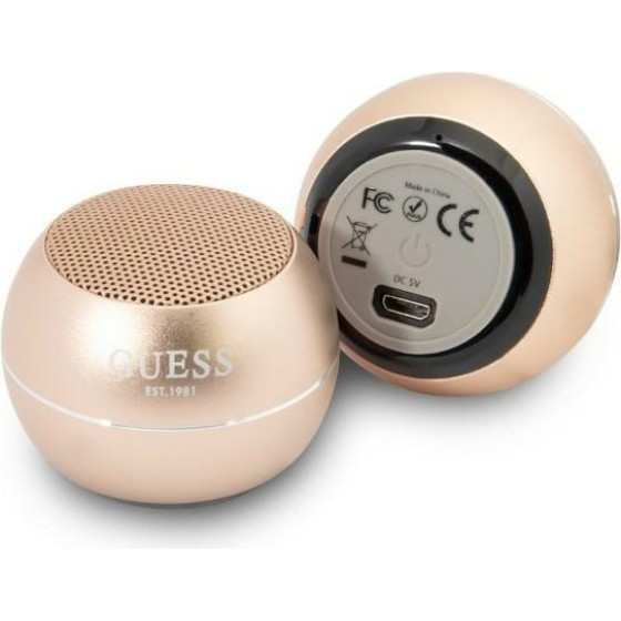 Guess Speaker Bluetooth Speaker Mini Gold - (GUWSALGED)