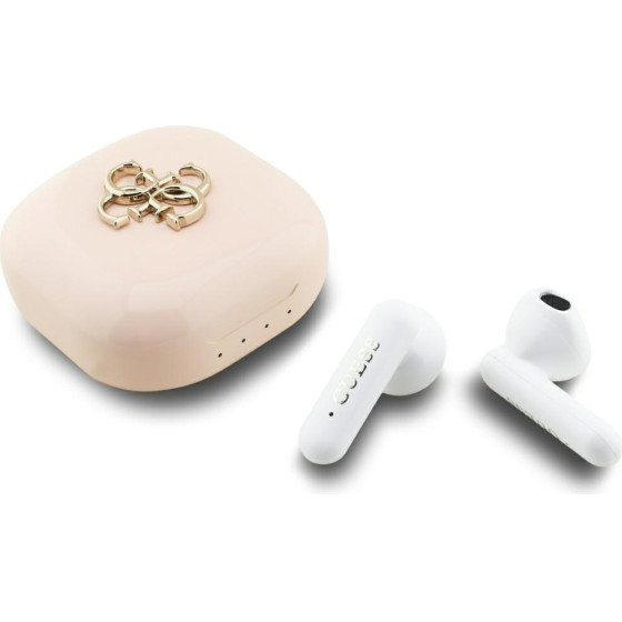 Guess Tws 4G Metal Logo Headphones Pink - (GUTWSJ7HE4GP)