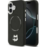 Karl Lagerfeld Choupette Pin Magsafe Case For Iphone 17 Black - (KLHMP17SPSMLRCHK)