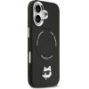 Karl Lagerfeld Choupette Pin Magsafe Case For Iphone 17 Black - (KLHMP17SPSMLRCHK)