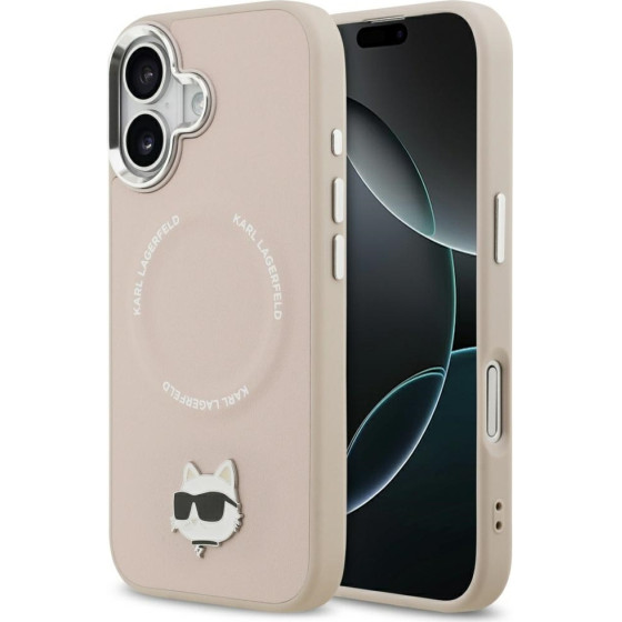Karl Lagerfeld Choupette Pin Magsafe Case For Iphone 17 Pink - (KLHMP17SPSMLRCHP)