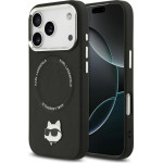 Karl Lagerfeld Choupette Pin Magsafe Case For Iphone 17 Pro Black - (KLHMP17LPSMLRCHK)