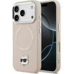 Karl Lagerfeld Choupette Pin Magsafe Case For Iphone 17 Pro Pink - (KLHMP17LPSMLRCHP)