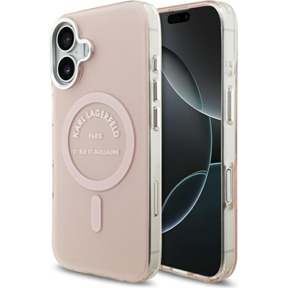 Karl Lagerfeld Iml Karl Rsg Logo Magsafe Case For Iphone 17 Pink - (KLHMP17SHKRSGPP)