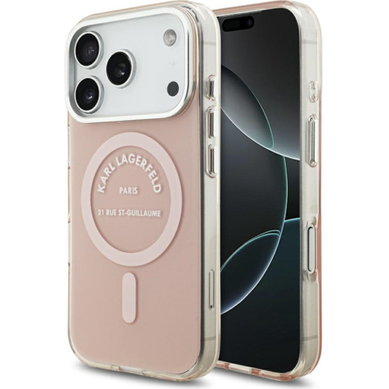 Karl Lagerfeld Iml Karl Rsg Logo Magsafe Case For Iphone 17 Pro Pink - (KLHMP17LHKRSGPP)