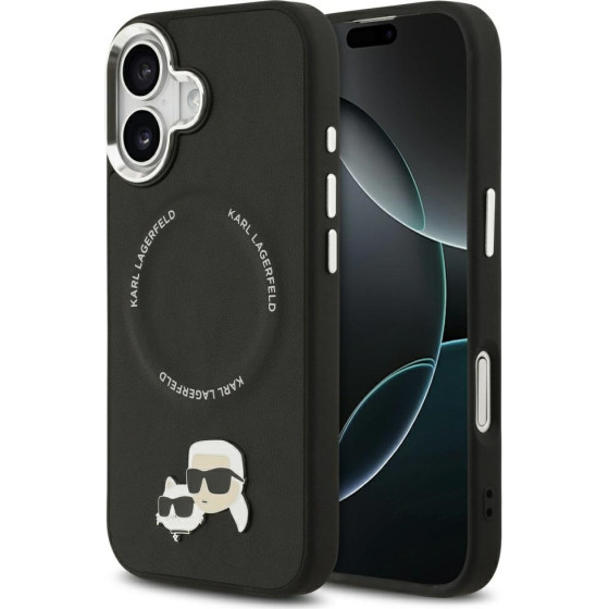 Karl Lagerfeld Karl & Choupette Pins Magsafe Case For Iphone 17 Black - (KLHMP17SPSMLRKCK)