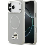 Karl Lagerfeld Karl & Choupette Pins Magsafe Case For Iphone 17 Pro Max Gray - (KLHMP17XPSMLRKCG)