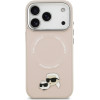 Karl Lagerfeld Karl & Choupette Pins Magsafe Case For Iphone 17 Pro Pink - (KLHMP17LPSMLRKCP)