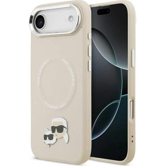 Karl Lagerfeld Karl & Choupette Pins Magsafe Case For Iphone Air Beige - (KLHMP17MPSMLRKCE)