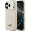 Karl Lagerfeld Karl Pin Magsafe Case For Iphone 17 Pro Beige - (KLHMP17LPSMLRKLE)