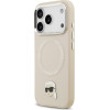 Karl Lagerfeld Karl Pin Magsafe Case For Iphone 17 Pro Beige - (KLHMP17LPSMLRKLE)