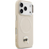 Karl Lagerfeld Karl Pin Magsafe Case For Iphone 17 Pro Beige - (KLHMP17LPSMLRKLE)