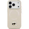 Karl Lagerfeld Karl Pin Magsafe Case For Iphone 17 Pro Max Beige - (KLHMP17XPSMLRKLE)