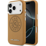 Karl Lagerfeld Point & Metal Logo Magsafe Case For Iphone 17 Pro Brown - (KLHMP17LPSKRPMW)